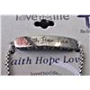 Image 2 : Love This Life Adjustable Bracelet - Faith, Hope, Love