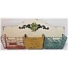 Image 2 : Three Slot Wall Hanging Mail Organizer