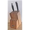 Image 1 : Knife Block with two Knives