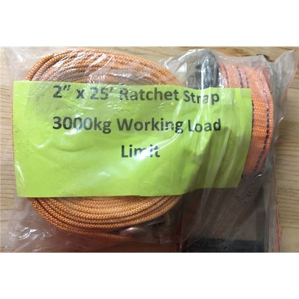 NEW 2" x 25' Ratchet Strap