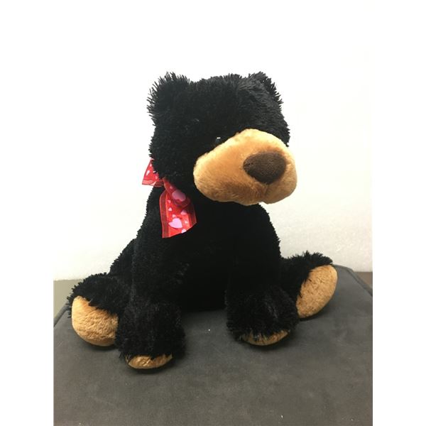 Valentine's Day Stuffed Bear - Black