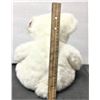 Image 3 : Valentine's Day Stuffed Bear - White , With Tag, RUSS