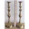 Image 2 : Pair of Brass Candlesticks