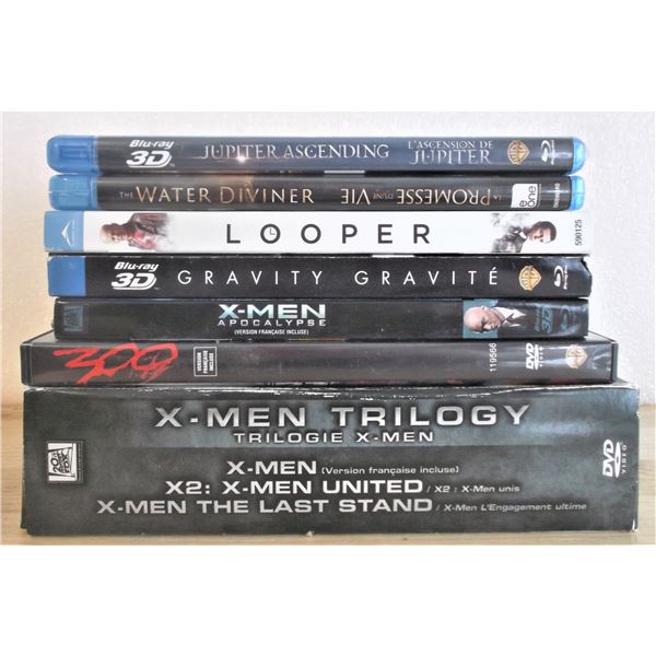 DVD Lot Movies - Action: X-Men, 300, etc.