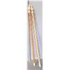 Image 1 : Two Macramé Crafting Poles - 29" Lenght