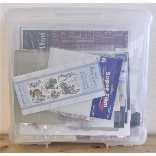 Scrapbook Box of Scrapbooking Items