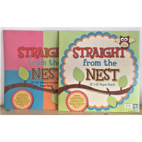 Two "Straight From the Nest" Cardstock Packages