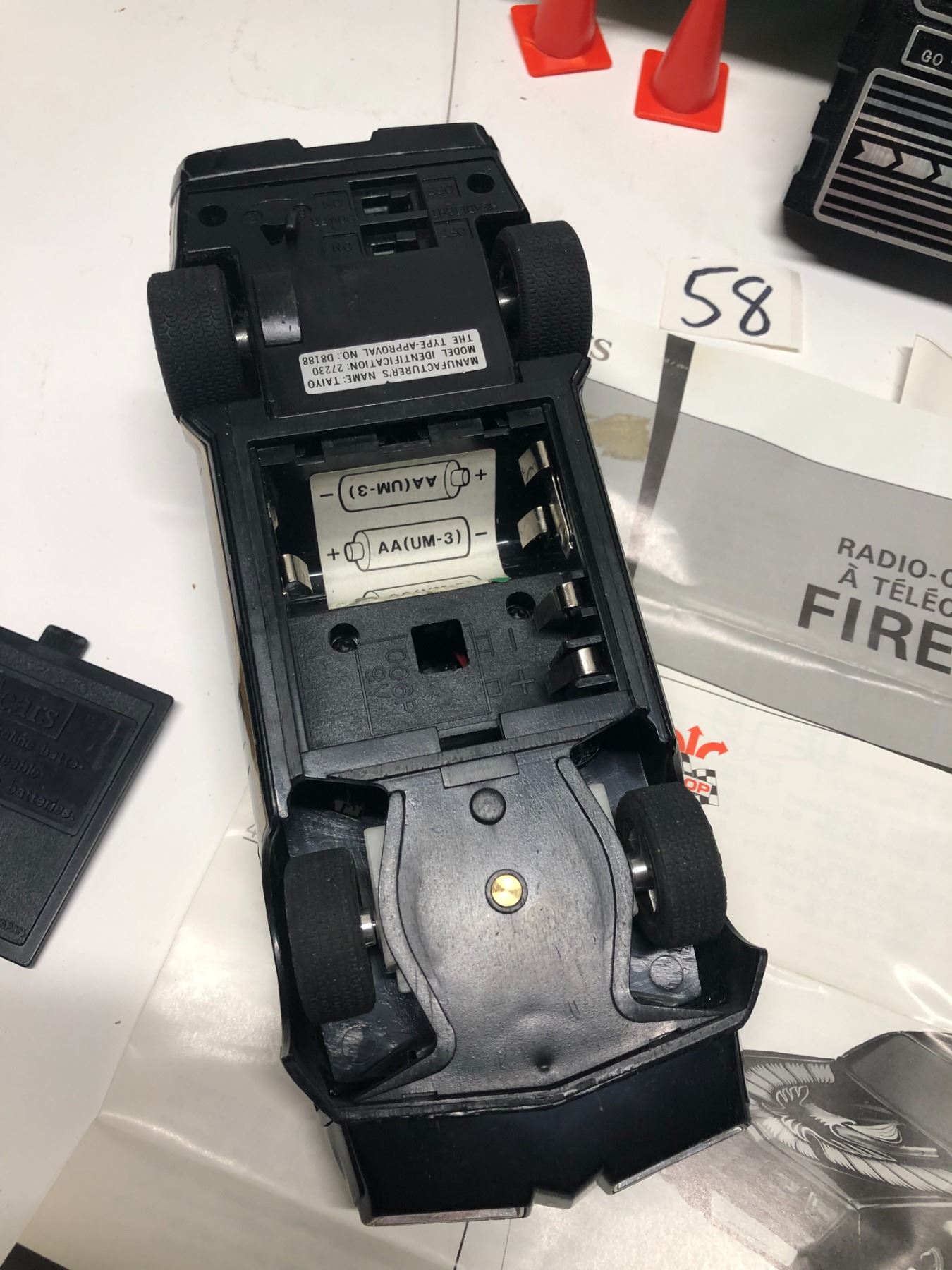 Vintage Pontiac Firebird RC Radio Controlled Sears Car is 8.5" long