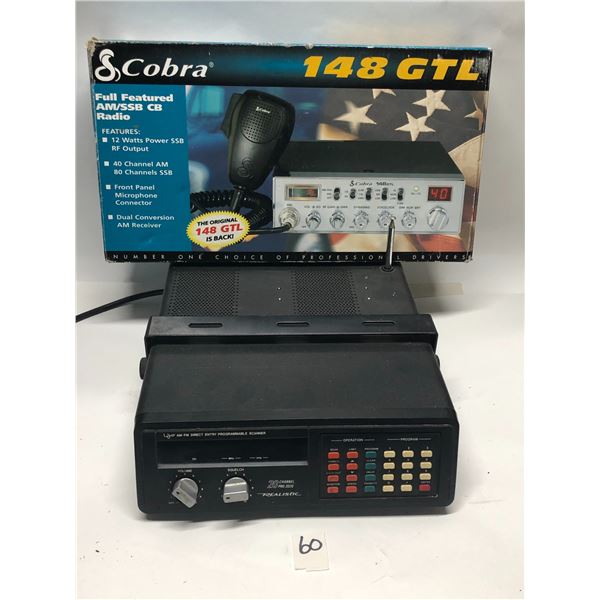 Cobra CB Radio (used) & Realistic 20 Channel scanner