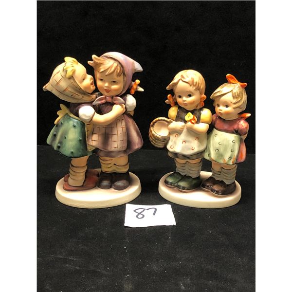 2 Goebel Germany Figurines Vintage approx: 5.25" 4.75"