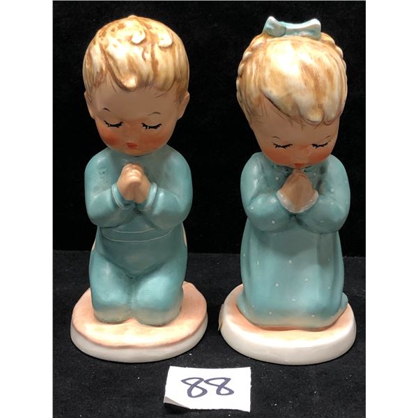 2 Goebel Germany Figurines A Childs prayer Vintage approx: 5.5"