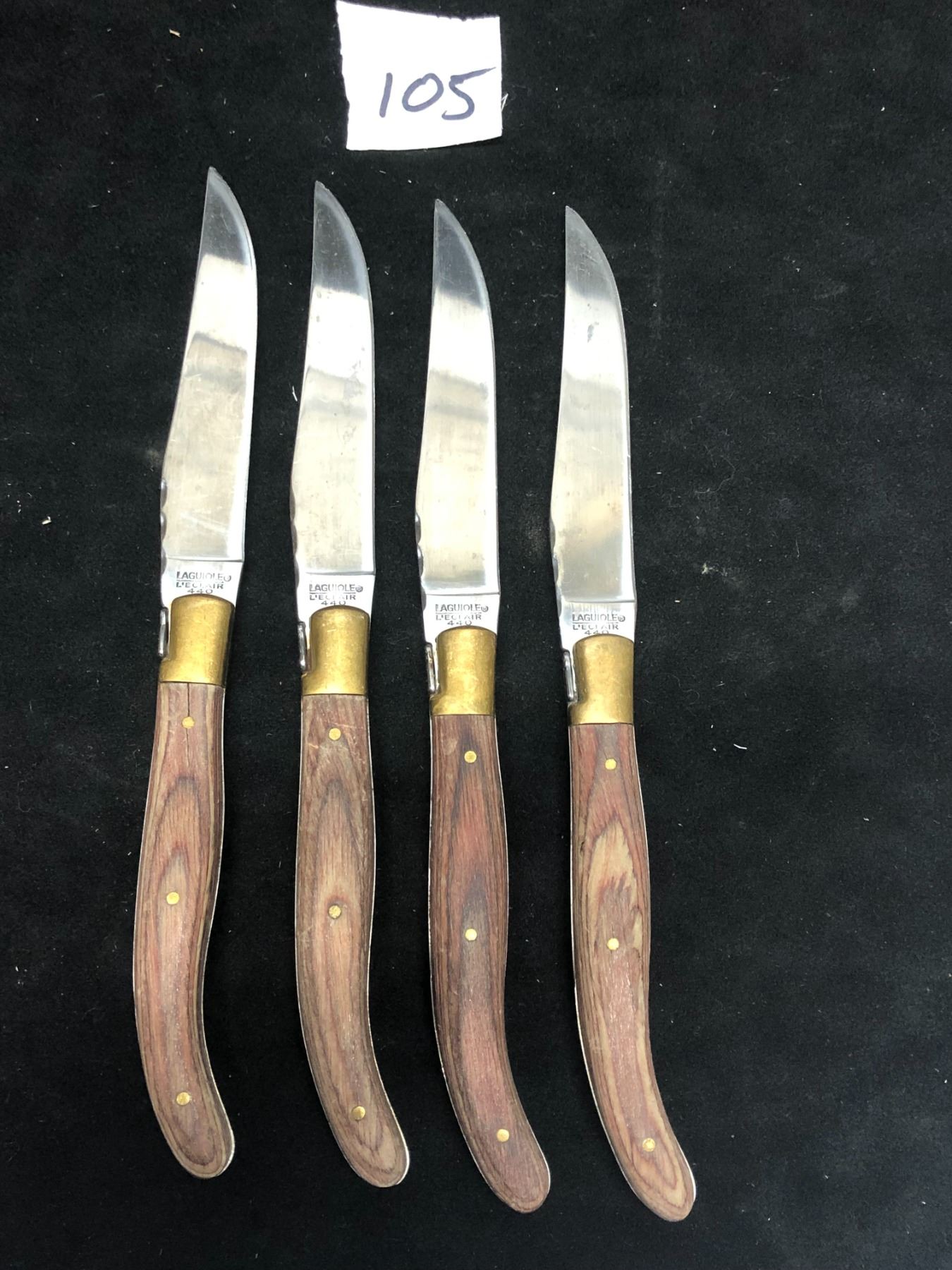4 Laguiole L'éclair Steak Knifes Knife set 8.75"