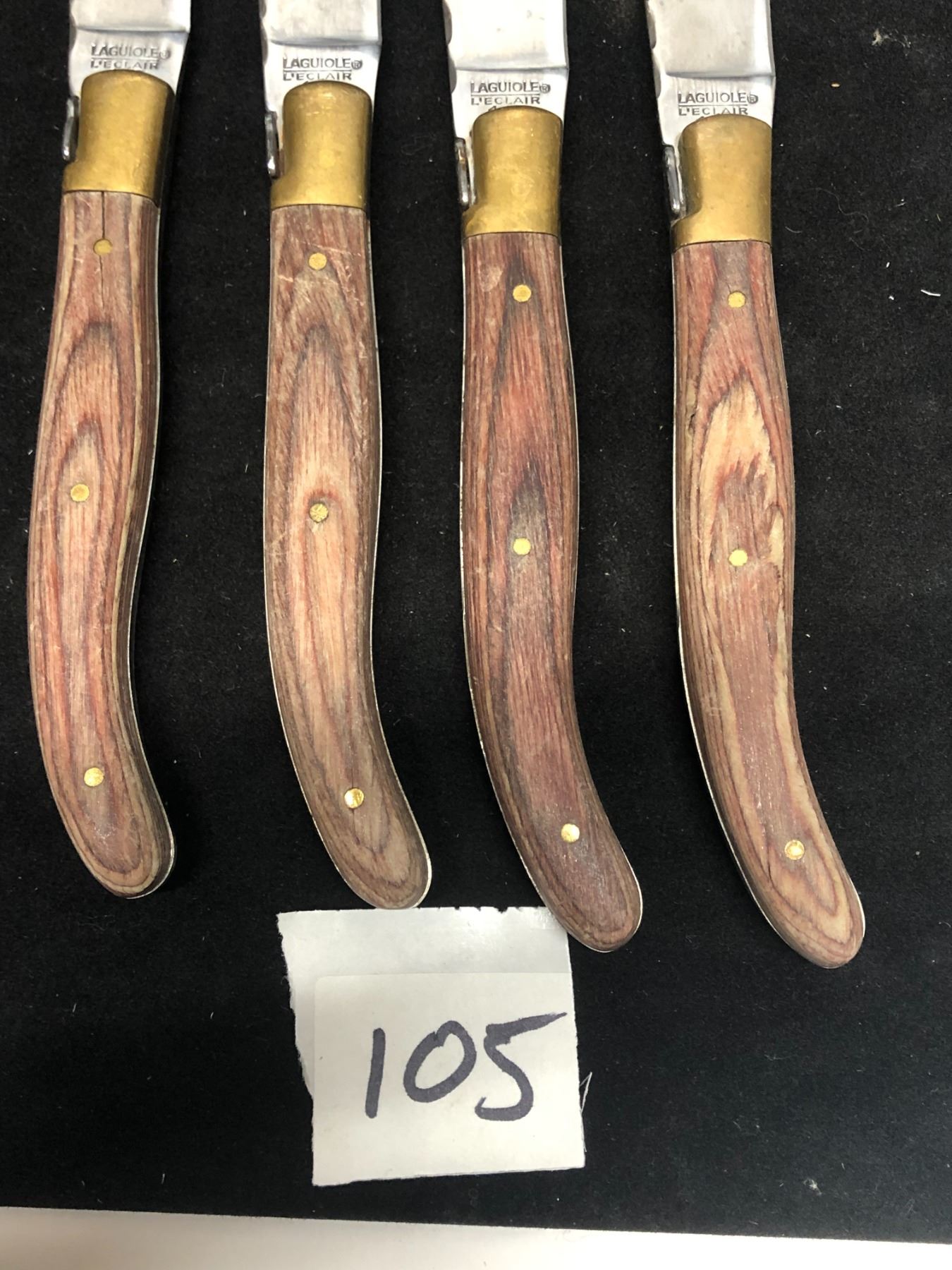 4 Laguiole L'éclair Steak Knifes Knife set 8.75"