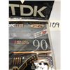 Image 2 : 7 TDK Type II Blank Cassette Tapes New In Package