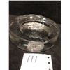 Image 2 : Mid Century Modern Crystal Textured Glass ashtray small chip 5"