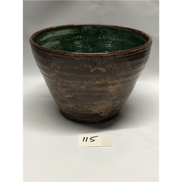 Yvonne Paul Signed Ceramic Bowl approx: 8.5"w 6"T