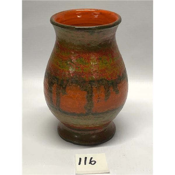 Italian Ceramic Wheel Thrown Vase approx: 5.75" Tall