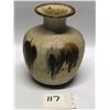 Image 1 : Small Ceramic wheel Thrown Vase approx: 5.5" Tall