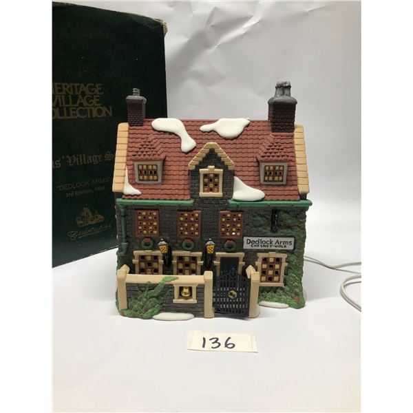 Dickens Village Series Dedlock Arms Approx 7.5x8.5" Works