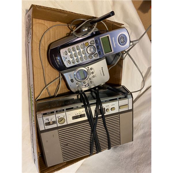 Clock radio and cordless phone