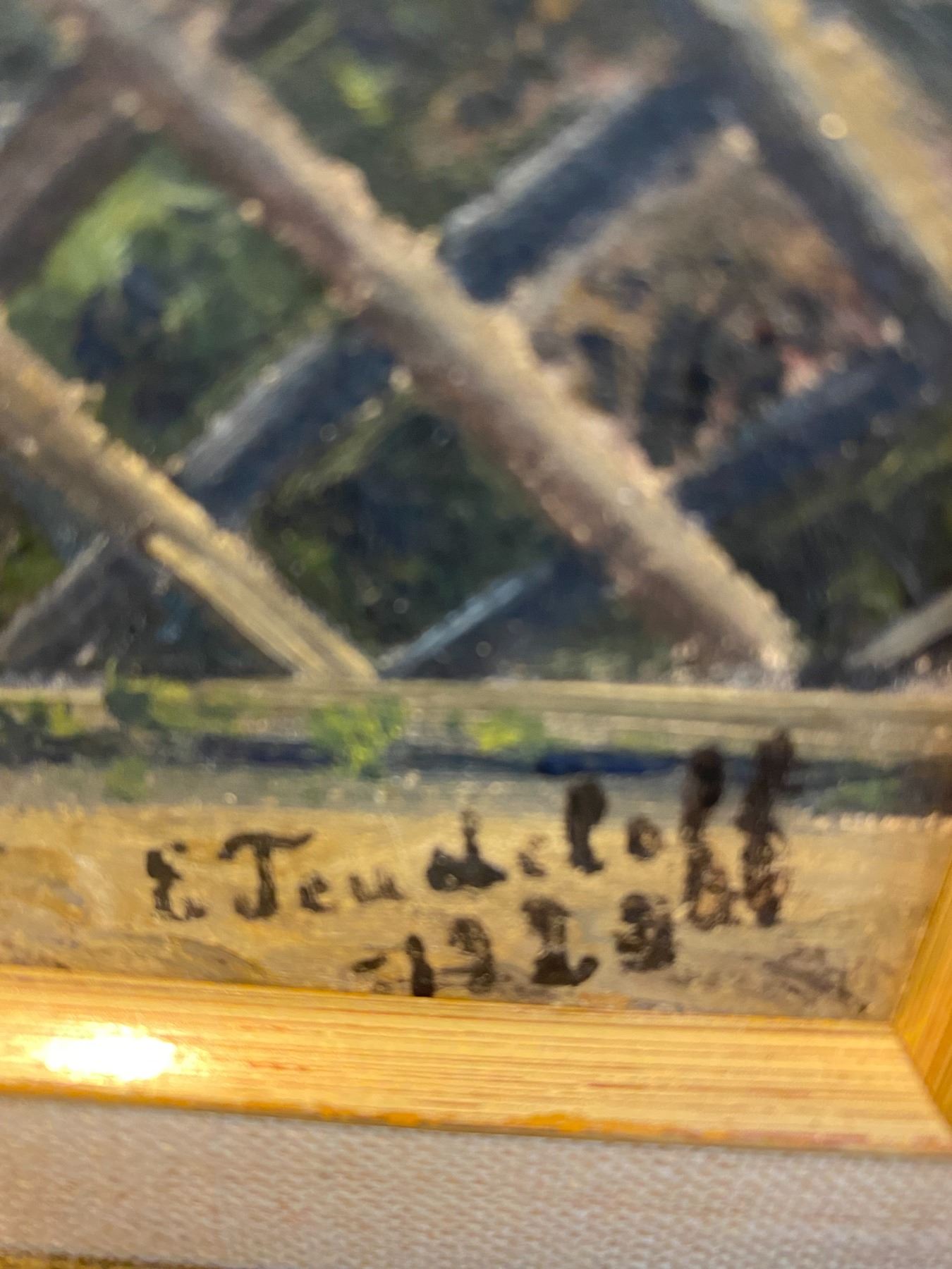 German impressionist artist 1923 13”x17” German impressionist artist 1923 13”x17”