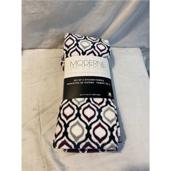 Set of 5 kitchen towels