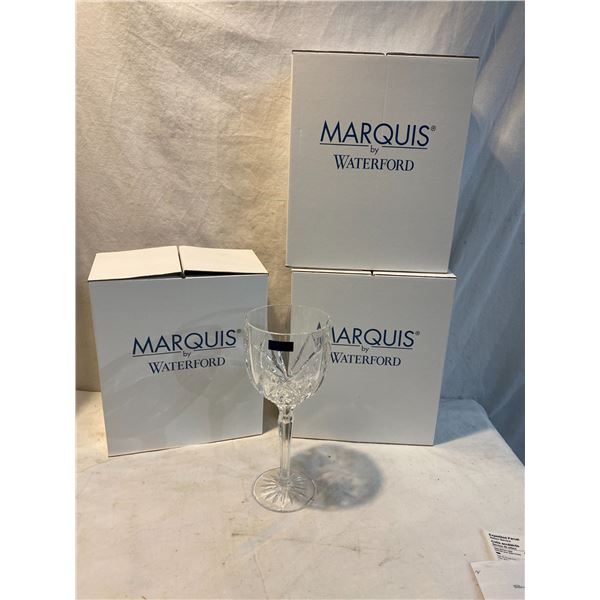 6 Marquis by Waterford glasses