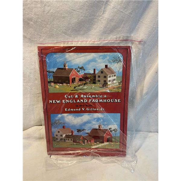 H-O scale cut and assemble farmhouse