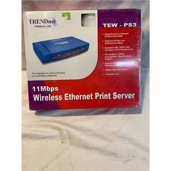 Wireless Ethernet print server