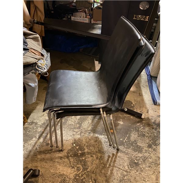 3 stacking chairs