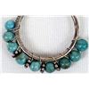 Image 5 : Sterling & Turquoise Bead Hoop Earrings