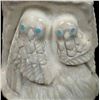 Image 3 : Zuni Carved Antler Owl Fetish by Donna Siutza
