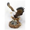 Image 1 : Eagle with 2 eaglets Ceramic Figurine