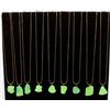 Image 1 : 9 Variscite Pendant Necklaces with Gold Filled Chains