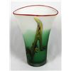 Image 2 : Beautiful Swirled Frosted Art Glass Vase