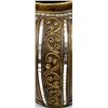 Image 2 : Mirrored Goldtone Pottery Flower Vase