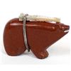 Image 8 : Zuni Pipestone Bear Fetish by Darrin Boone