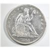 Image 1 : 1846 TALL DATE SEATED LIBERTY HALF DOLLAR  CH A U