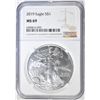 Image 1 : 2019 AMERICAN SILVER EAGLE, NGC MS-69