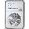 Image 1 : 2020 AMERICAN SILVER EAGLE NGC MS-69