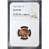 Image 1 : 1967 SMS LINCOLN CENT NGC MS-68 RD