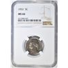 Image 1 : 1953 JEFFERSON NICKEL NGC MS-66