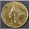Image 1 : 1864 $3.00 GOLD AU+