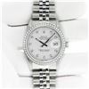 Image 3 : Rolex Mens 36 Silver Diamond Stainless Steel With Rolex Box