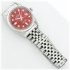 Image 6 : Rolex Mens Stainless Red Diamond 36MM Datejust Oyster Perpetual Wristwatch