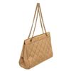 Image 2 : Chanel Beige Leather CC Chain Tote Bag