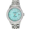 Image 2 : Rolex Ladies Stainless Steel Ice Blue Diamond 26MM Datejust Wristwatch