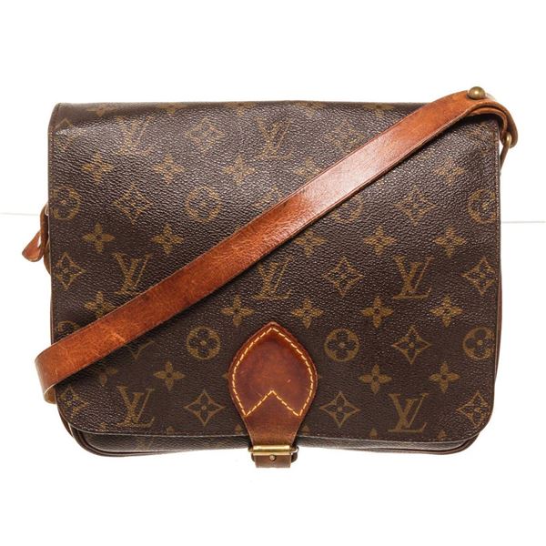 Louis Vuitton Brown Cartouchiere GM Crossbody Bag