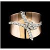 Image 2 : 0.45 ctw Diamond Ring - 14KT Two Tone Gold