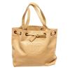 Image 1 : Chanel Beige Calfskin Leather Drawstring Tote bag